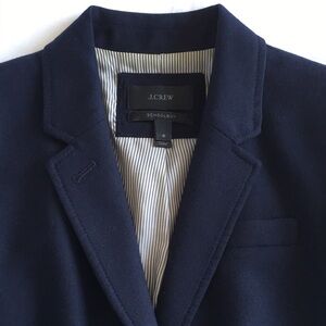 J Crew Navy Blue Wool Schoolboy Blazer, Size 6